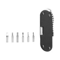 Canivete Multifuncional Portátil Preto, Faca Dobrável, Ferramenta De Combinação Para Chave E