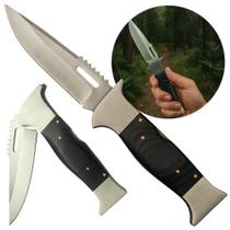 Canivete Para Sobrevivência 25,5cm Aço Inox Cabo Madeira TCMA