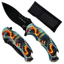 Canivete Praticidade e Design Ergonômico com Lâmina de 9cm e Abridor de Garrafas SLKD300