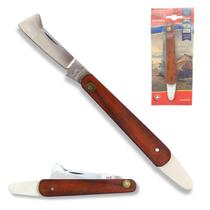 Canivete Profissional Para Poda Enxertia Cabo de Madeira - Corneta Canivete Profissional Para Poda Enxertia Cabo de Madeira - Corneta