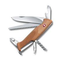 Canivete Ranger 55 Wood - com 10 funções - Cabo de Madeira - Marrom - 0.9561.63