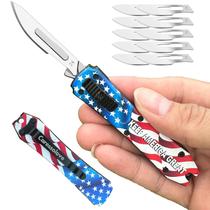 Canivete Scalpel Caressolove EDC Automático com 10 Lâminas 24 Canivete Scalpel Caressolove EDC Automático com 10 Lâminas 24