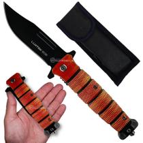 Canivete Semiautomático com Quebra-Vidro e Cabo Antiderrapante para Uso Tático SLKD340