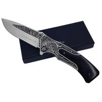 Canivete Semiautomático Design Sofisticado com Clip e Capinha Inclusa SLKD124 Canivete Semiautomático Design Sofisticado com Clip e Capinha Inclusa SLKD124