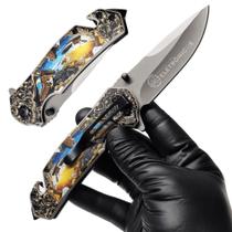 Canivete Semiautomático Quebra Vidro E Cortador Alta Durabilidade TB1622AGUIA