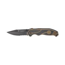 Canivete Smith & Wesson SWAT II 3,5" Lâmina Combo Preta Cabo Verde OD