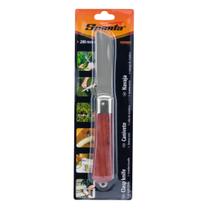 Canivete Sparta 200mm Lâmina Reta Cabo Madeira Aço Canivete Sparta 200mm Lâmina Reta Cabo Madeira Aço