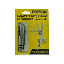 Canivete Suíço 15 Funções Multiuso Portátil - Modelo BOM1517