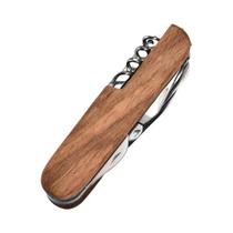 Canivete Suíço Multifuncional Com Cabo De Madeira, Faca De Bolso Criativa Para Uso Externo Canivete Suíço Multifuncional Com Cabo De Madeira, Faca De Bolso Criativa Para Uso Externo