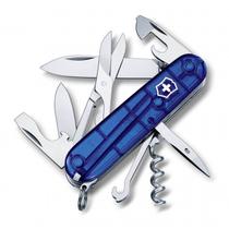 Canivete Suíço Victorinox Climber Azul Translúcido 14 funções Original Canivete Suíço Victorinox Climber Azul Translúcido 14 funções Original