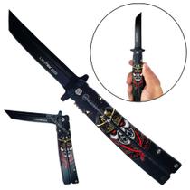 Canivete Tático Aço Inox com Abertura Rápida e Clip de Cinto 110g SLKD113 SLKD109