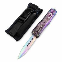 Canivete Tático Automático com Bainha 23cm Aço de Alta Resistência Canivete Tático Automático com Bainha 23cm Aço de Alta Resistência