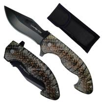 Canivete Tático com Lâmina de Aço Inox, Clip de Cinto e Trava de Segurança SLKD316