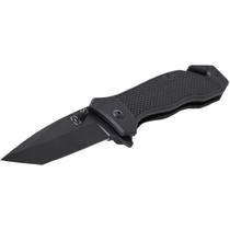 Canivete Tático Invictus Phanton Black Aço Quebra Vidro