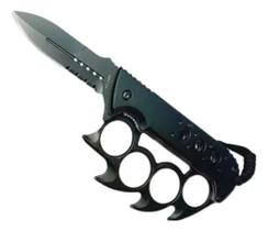 Canivete Tático Militar Soco Cor Preto Inglês Inox Extremamente Afiado - Enviamos no mesmo dia