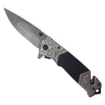Canivete Tático Semi Automático F119 Grey Titanium para caça pesca