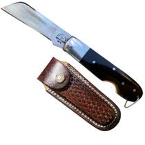 Canivete Terra Boa Inox com Cabo em Acrílico + Bainha em Couro de Alto Desempenho e Design Canivete Terra Boa Inox com Cabo em Acrílico + Bainha em Couro de Alto Desempenho e Design