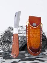 Canivete Tradicional Grande Madeira Muripiranga Lâmina Inox Bainha Caramelo Canivete Tradicional Grande Madeira Muripiranga Lâmina Inox Bainha Caramelo