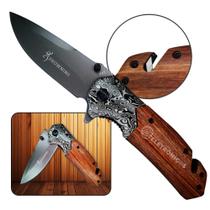 Canivete X83 Outdoor Survival, Caça, Pesca, Camping C/ Clip de Cinto Estampa Versátil TB1621