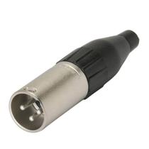 Cannon Macho Plastico Niquelado Pct C/5 Preto Importado - Mxt