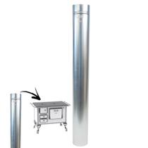 Cano 50cm Em Aço Galvanizado 120mm Para Chaminé Fogão à Lenha Lareira - N3 AMZ Cano 50cm Em Aço Galvanizado 120mm Para Chaminé Fogão à Lenha Lareira - N3 AMZ