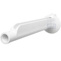 Cano Braço Fame Chuveiro Ducha 30cm 1/2 Branco