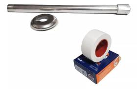 Cano Braço Para Chuveiro 30cm E 40cm Alumínio + Veda Rosca