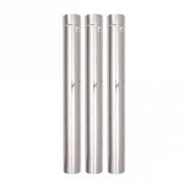 Cano Chaminé Inox 115mm x 1m Kit com 3 unidades - Volpato, Tamanho: 115mm