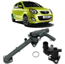 Cano de agua kia picanto 1.0 1.1 hyundai atos prime 1.0 12v 2003 á 2011 kit c/flauta + carcaça da va