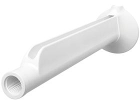 Cano Reforçado Com 30 Cm Para Duchas e Chuveiros 1/2 Branco -fame