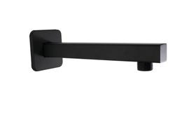 Cano Tubo Braço Suporte Parede Quadrado Preto Fosco 20 cm