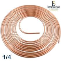 Cano Tubo De Cobre 1/4 Polegada 15 Metros Panqueca