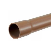 Cano Tubo Pvc Soldável Marrom 50mm 1 Metro Hidráulico - FORTLEV