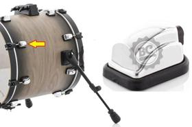 Canoa RMV Cromada individual para Bumbo padrão Concept Exclusive e outras com parafuso interno - RMV Drums