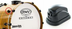 Canoa RMV Preta PAC21 individual para Bumbo com parafuso interno - RMV Drums