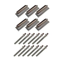 Canoas Caixa Bateria Cromada 2 Afinações 18.3 + 12 Parafusos