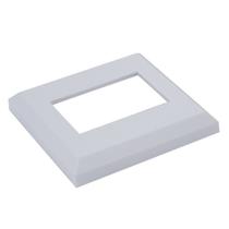 Canopla ABS 50x35 Preta - 6 Unidades