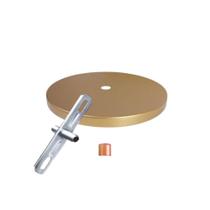 Canopla Alumínio Acabamento Pendente Lustre Luminária Tampa