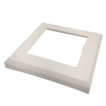 Canopla de nylon - tubo quadrado 50mm x 50mm - cq2x2 - branco - acessorio p/ guarda corpo cod.cn5x5