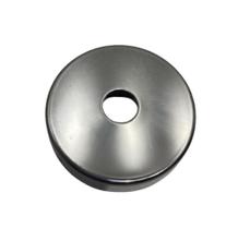 Canopla em Aço Inox com Furo de 1/2" ou 12,70mm - kit com 10