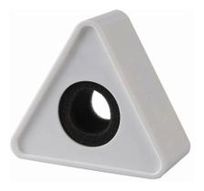 Canopla hook p/ microfone acrilico bco triangular 60047