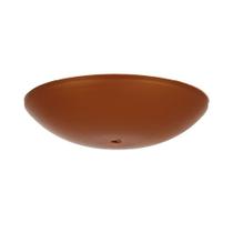 Canopla Para Pendente Oval Plastico Diametro de 13cm Preto, Branco, Cobre, Marrom, Dourado