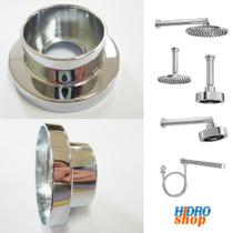 Canopla Para Tubo Reto Deca Aquaplus Cromado - 4124182