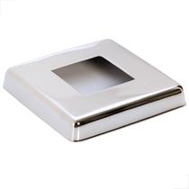 Canopla Quadrada Estampada Inox 42x42 Para Torre Polida Canopla Quadrada Estampada Inox 42x42 Para Torre Polida