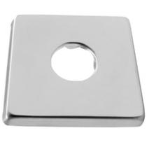Canopla Quadrada Para Torneira Aço Inox 6 X 6 Cm Acabamento