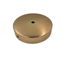 Canopla Redonda Ø12cmx2,5cm Dourado com Furo 1cm