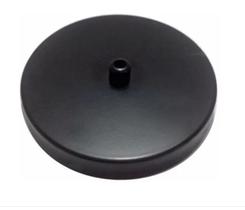 Canopla redonda preto fosco