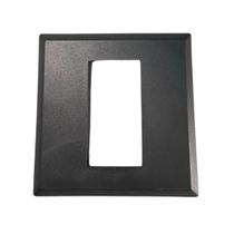 Canopla Retangular PVC Preta 1.5/8"x3/4" 40x20 Canopla Retangular PVC Preta 1.5/8"x3/4" 40x20
