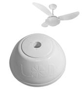 Canopla superior plástica branca p/ ventilador de teto tron Canopla superior plástica branca p/ ventilador de teto tron