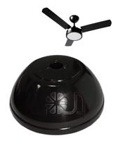 Canopla superior plástica preta p/ ventilador de teto tron